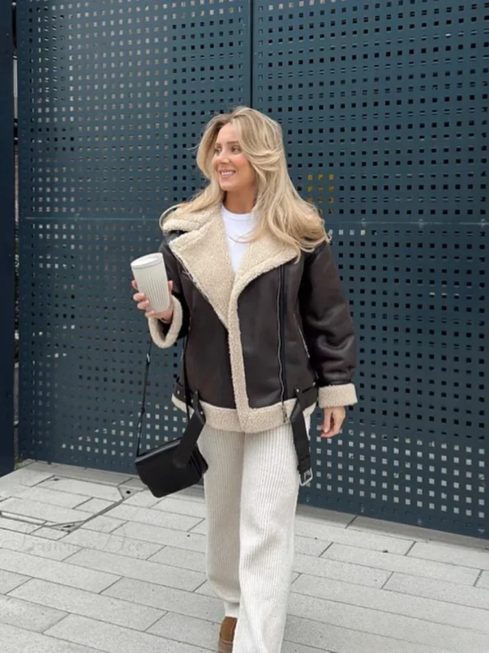 BROOKE – URBAN COZY AVIATOR JACKET