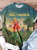The Gills Are Finally Kicking In Vintage Picture Book Print T-shirt