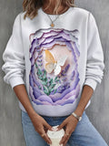 3D Butterfly Long Sleeve Casual Top