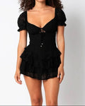 Penelope Black Lace Mini Dress
