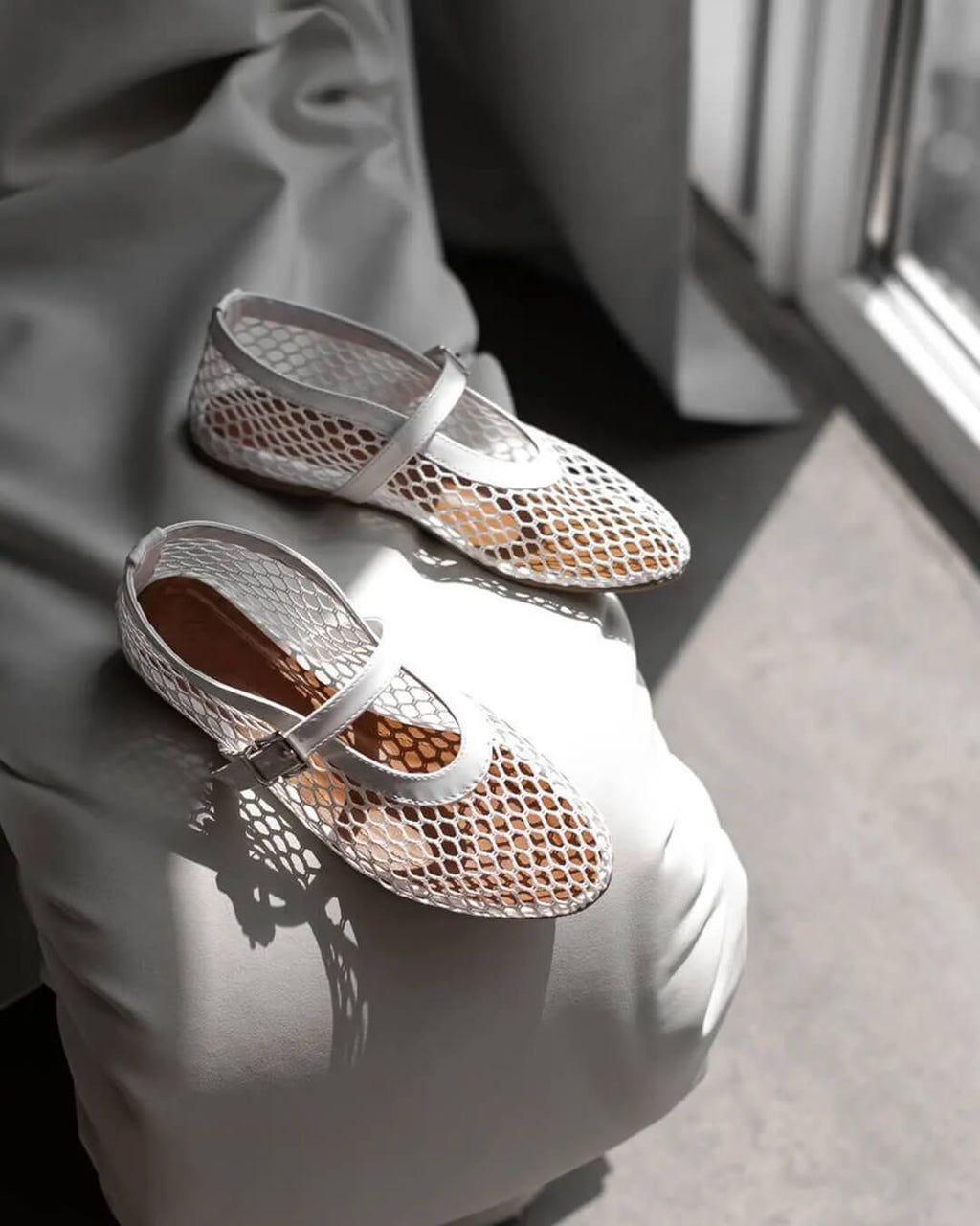 Rebecca Mesh Ballet Flats