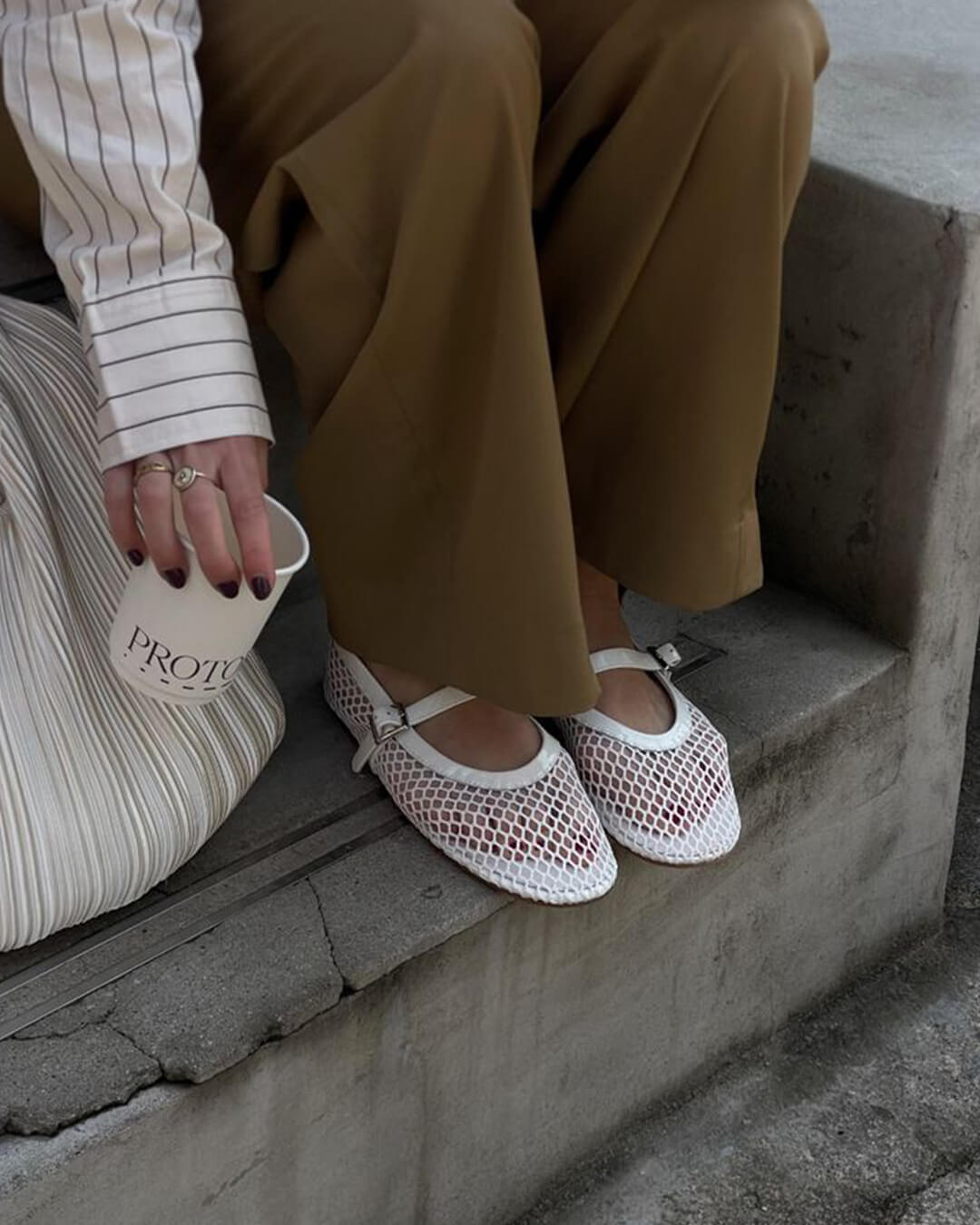 Rebecca Mesh Ballet Flats