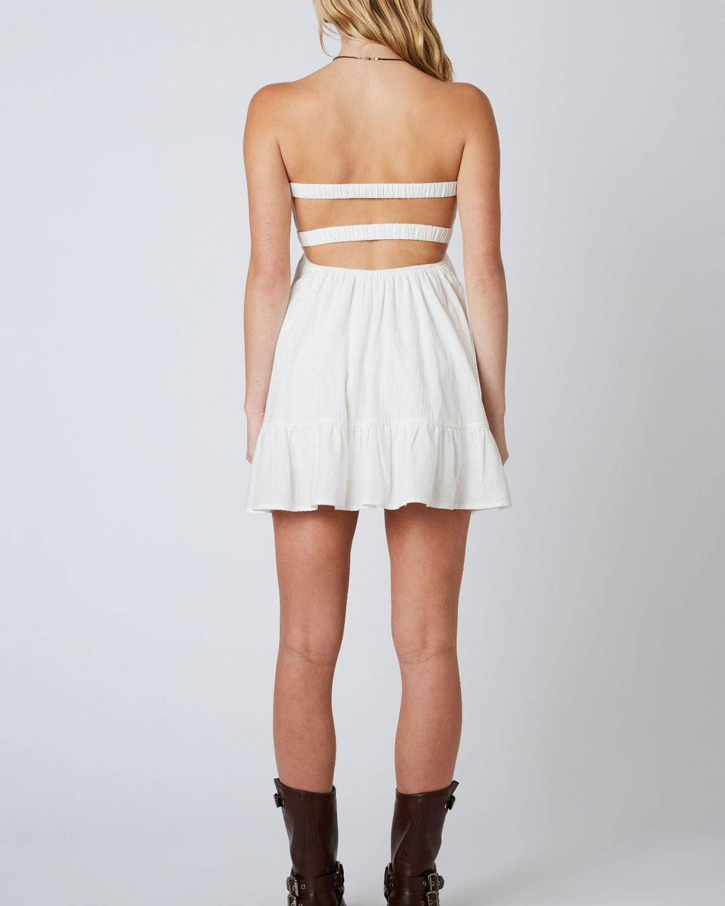 Argie White Strapless Romper